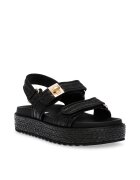 Steve Madden Сандали Bigmona с равна платформа и велкро Черен