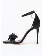 Steve Madden Сандали Newlywed с панделка с декоративни камъни - Черен