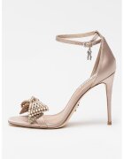 Steve Madden Сандали Newlywed с панделка с декоративни камъни - Прашно розово