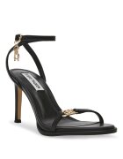 Steve Madden Сандали от еко кожа с ток Черен