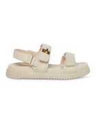 Steve Madden Сандали от еко кожа с велкро - Златист/Черен