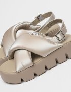 Steve Madden Сандали с равна платформа и тока Сив