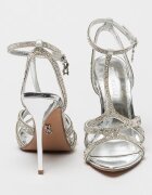 Steve Madden Сандали Scope с ток и декоративни камъни Сребрист
