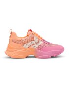 Steve Madden Скосени маратонки с декоративни камъни - Светлорозов/Розова сьомга