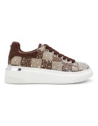 Steve Madden Скосени маратонки с декоративни камъни Златист Кафяв