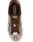 Steve Madden Скосени маратонки с декоративни камъни Златист Кафяв