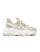 Steve Madden Скосени масивни спортни обувки Project от текстил - Бял/Светлокафяв