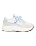 Steve Madden Скосени спортни обувки под глезена Бял/Слонова кост/Ледено синьо