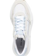 Steve Madden Скосени спортни обувки под глезена Бял/Слонова кост/Ледено синьо
