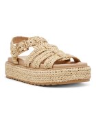 Steve Madden Сплетени сандали на равна платформа Светло бежово