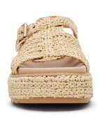 Steve Madden Сплетени сандали на равна платформа Светло бежово
