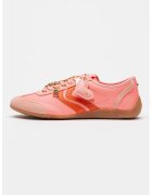 Steve Madden Спортни обувки Bassett с велур - Бял/Черен/Светло