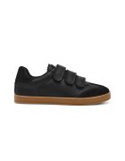 Steve Madden Спортни обувки Daybreak от велур и кожа с велкро - Златист/Слонова кост