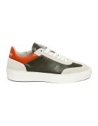 Steve Madden Спортни обувки Lyone II от кожа и велур - Тъмнозелен/Крем