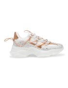Steve Madden Спортни обувки Magneto-R-E с декоративни камъни - Бял/Розово златисто/Сребрист