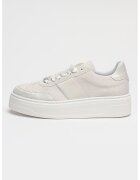 Steve Madden Спортни обувки Moxy с платформа - Бял/Сребрист
