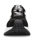 Steve Madden Спортни обувки от велур и текстил Бял/Черен
