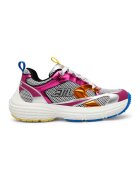 Steve Madden Спортни обувки Parker от еко кожа с мрежести зони - Фуксия/Кралско Синьо/Бял
