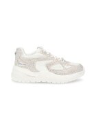 Steve Madden Спортни обувки с декоративни камъни - Бял/Бежов/Сребрист