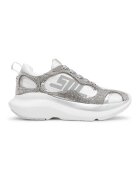 Steve Madden Спортни обувки с декоративни камъни - Бял/Сребрист