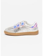 Steve Madden Спортни обувки с метализиран надпис и велкро - Сив/Сребрист