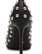 Steve Madden Стилето от еко кожа с капси Черен/Сребрист
