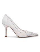 Steve Madden Текстилни обувки Chantelle с декоративни камъни Мръснобял