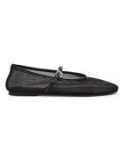 Steve Madden Текстилни пантофки с тока Черен/Прозрачен
