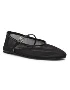 Steve Madden Текстилни пантофки с тока Черен/Прозрачен