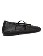 Steve Madden Текстилни пантофки с тока Черен/Прозрачен