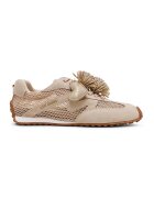 Steve Madden Текстилни спортни обувки с велур - Златист/Камел
