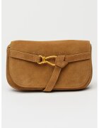 Steve Madden Велурена чанта през рамо Klare - Камел