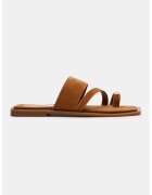 Steve Madden Велурени чехли - Канелено кафяво