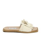 Steve Madden Велурени чехли с лого - Бежов/Карамел