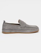 Steve Madden Велурени мокасини Answer Сив