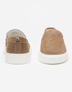 Steve Madden Велурени мокасини Leyton Тъмнокафяв