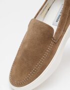 Steve Madden Велурени мокасини Leyton Тъмнокафяв