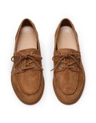 Steve Madden Велурени мокасини Ports Светлокафяв
