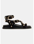 Steve Madden Велурени сандали с мъниста - Златист/Черен