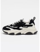 Steve Madden Велурени спортни обувки Possess-H2 с текстил - Бял/Черен
