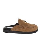 Steve Madden Велурено сабо с метален детайл - Светлокафяв