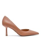 Steve Madden Заострени кожени обувки Розова сьомга