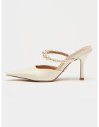 Steve Madden Заострени обувки Brecki със синтетика - Мръснобял