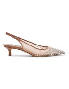 Steve Madden Заострени обувки Katty с отворена пета Кафяв/Сребрист
