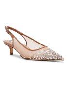Steve Madden Заострени обувки Katty с отворена пета Кафяв/Сребрист