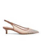 Steve Madden Заострени обувки Katty с отворена пета - Кафяв/Сребрист