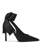 Steve Madden Заострени обувки Teacup с панделка - Избеляло черно