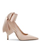 Steve Madden Заострени обувки Teacup с панделка - Крем