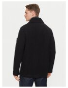 STONE ISLAND Мъжко палто черно вълна