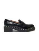 Stuart Weitzman Дамски мокасини естествена кожа - черни